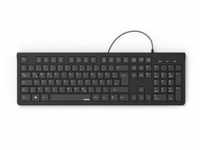 hama KC-200 Tastatur kabelgebunden schwarz 00182681