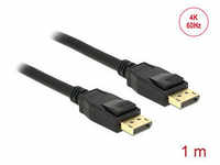 DeLOCK DisplayPort 1.2 Kabel 4K 60 Hz 1,0 m schwarz 83805