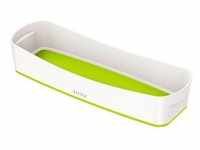 LEITZ MyBox Aufbewahrungsbox 0,6 l perlweiß/grün 30,7 x 10,5 x 5,5 cm