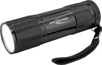 ANSMANN Action COB LED LED Taschenlampe schwarz 9,5 cm, 200 Lux, 175 Lumen, 1...