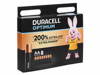 8 DURACELL Batterien Optimum Mignon AA 1,5 V