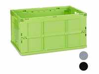 relaxdays Klappbox 60,0 l grün 58,5 x 40,0 x 31,5 cm