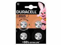 4 DURACELL Knopfzellen CR 2025 3,0 V