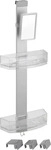 WENKO Duschcaddy Premium Duschregal Kunststoff silber