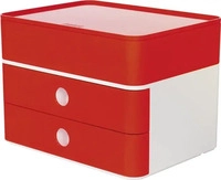 HAN Schubladenbox Smart Box plus ALLISON rot 1100-17D, DIN A5 mit 3 Schubladen, 1 St.