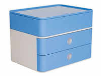 HAN Schubladenbox Smart Box plus ALLISON sky blue 1100-84, DIN A5 mit 3 Schubladen