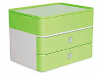HAN Schubladenbox Smart Box plus ALLISON grün 1100-80, DIN A5 mit 3 Schubladen