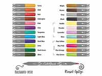 ONLINE® Calli.Brush Brush-Pens farbsortiert, 24 St. 81463