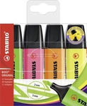 Stabilo 70/4, STABILO BOSS ORIGINAL Textmarker farbsortiert, 4 St.