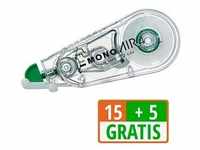 15 + 5 GRATIS: 15 Tombow Korrekturroller MONO air 4,2 mm + GRATIS 5 St.