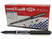 uni-ball eye micro UB-150 Tintenroller silber 0,2 mm, Schreibfarbe: schwarz, 12...