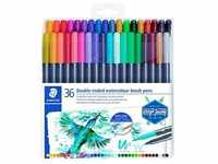 STAEDTLER 3001 Brush-Pens farbsortiert, 36 St. 3001 TB36