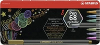 STABILO Pen 68 metallic Filzstifte farbsortiert, 8 St.
