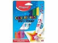 maped COLOR'PEPS Duo Stamp Filzstifte farbsortiert, 8 St.