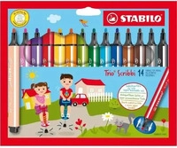 STABILO Trio Scribbi Filzstifte farbsortiert, 14 St.