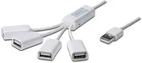 DIGITUS USB-Hub DA-70216 4-fach wei&szlig;