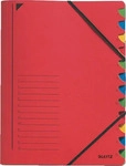 Leitz 3907-00-25, LEITZ Ordnungsmappe 3907 7 F&auml;cher rot, 1 St.