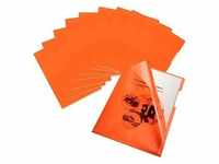 100 bene Sichthüllen DIN A4 orange glatt 0,15 mm
