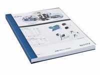 LEITZ Buchbindemappen blau Softcover für 106 - 140 Blatt DIN A4, 10 St....