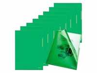 100 bene Sichthüllen DIN A4 grün glatt 0,15 mm