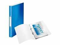 LEITZ WOW Ringbuch 2-Ringe blau-metallic 3,2 cm DIN A4 4257-00-36