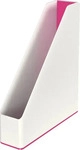 LEITZ Stehsammler WOW Duo Colour 53621023 perlwei&szlig;/pink Kunststoff, DIN A4, 1 St.
