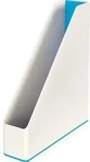 LEITZ Stehsammler WOW Duo Colour 53621036 perlwei&szlig;/blau Kunststoff, DIN A4, 1 St.