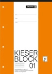 BRUNNEN Arbeitsblock Kieserblock gelocht DIN A4 liniert Lineatur 01, 1 Block