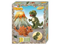 Hama® Bügelperlen Set 3D Dino mehrfarbig