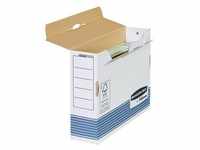 10 Bankers Box Archivboxen Bankers Box weiß/blau 8,0 x 26,5 x 32,7 cm