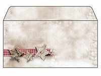 25 SIGEL Weihnachtsbriefumschläge Winter Chalet DIN lang ohne Fenster DU049