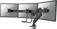 Neomounts Monitor-Halterung NM-D775DX3BLACK schwarz f&uuml;r 3 Monitore, Tischklemme,