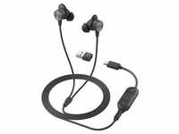 Logitech Zone Wired Earbuds USB-Headset schwarz, grau 981-001013