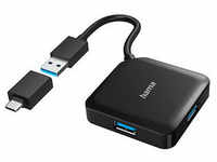 hama USB-Hub 4-fach schwarz 00200116