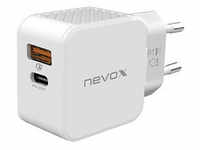 nevox USB PD TYPE C + QC3.0 / PPS Ladeadapter weiß, 30 Watt