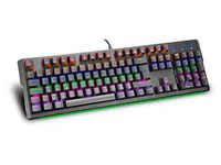 speedlink VELA LED Tastatur kabelgebunden schwarz SL-670013-BK