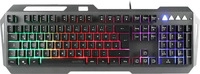 Speedlink SL-670006-BK, speedlink LUNERA Metal Rainbow Gaming-Tastatur grau, schwarz