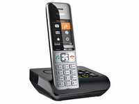 Gigaset COMFORT 500A Schnurloses Telefon mit Anrufbeantworter schwarz-silber
