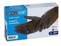 HYGOSTAR unisex Einmalhandschuhe SAFE LIGHT schwarz Größe L 100 St.