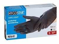 HYGOSTAR unisex Einmalhandschuhe SAFE LIGHT schwarz Größe S 100 St.