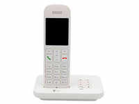 Telekom Sinus A12 Schnurloses Telefon mit Anrufbeantworter weiß 40823659