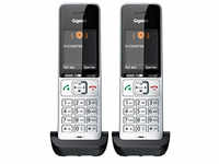 2 Gigaset COMFORT 500HX duo Zusatz-Mobilteile schwarz-silber 4250366866079