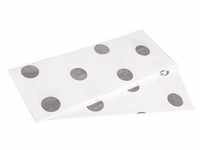 Rayher Seidenpapier Modern Punkte weiß/silber, 50,0 x 75,0 cm 67272606