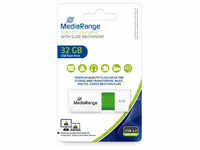MediaRange USB-Speicherstick grün 32GB | mit Schiebemechanismus