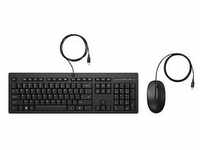 HP 225 Tastatur-Maus-Set kabelgebunden schwarz
