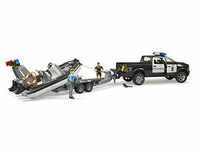bruder RAM 2500 Polizei Pickup mit Anhänger und Boot 2507 Spielzeugauto