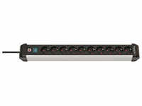 brennenstuhl Premium-Alu-Line 10-fach Steckdosenleiste mit Schalter 3,0 m schwarz