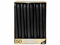 50 PAPSTAR Kerzen schwarz