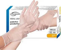 HYGONORM unisex Einmalhandschuhe IDEAL LIGHT wei&szlig; Gr&ouml;&szlig;e L, 100 St.