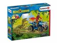 Schleich® Dinosaurs 41466 Flucht auf Quad vor Velociraptor Spielfiguren-Set
